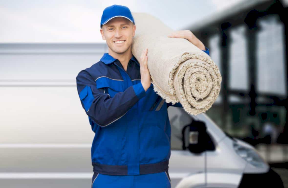 чистка ковра в цехе